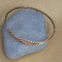 9ct Yellow Gold Twisted Pattern Bangle from Ace Jewellery, Leeds