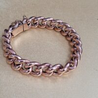 9ct Antique Rose Gold Curb Bracelet from Ace Jewellery, Leeds