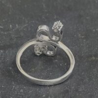 0.14ct Double Twisted 18ct White Gold Diamond Ring from Ace Jewellery, Leeds