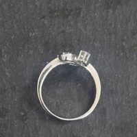 0.14ct Double Twisted 18ct White Gold Diamond Ring from Ace Jewellery, Leeds