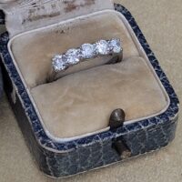 1.05ct Five Stone Diamond Ring Platinum from Ace Jewellery, Leeds
