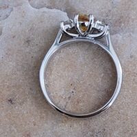 1.38ct Yellow Sapphire & Diamond Ring Platinum from Ace Jewellery, Leeds