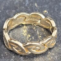 9ct Yellow Gold Celtic Design Ring from Ace Jewellery, Leeds