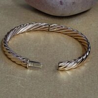 9ct Yellow Gold Twist Bangle from Ace Jewellery, Leeds