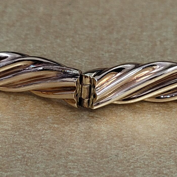 9ct Yellow Gold Twist Bangle from Ace Jewellery, Leeds