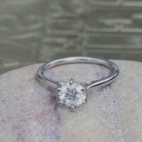 0.90ct Brilliant Cut Diamond Solitaire Engagement Ring Platinum from Ace Jewellery, Leeds