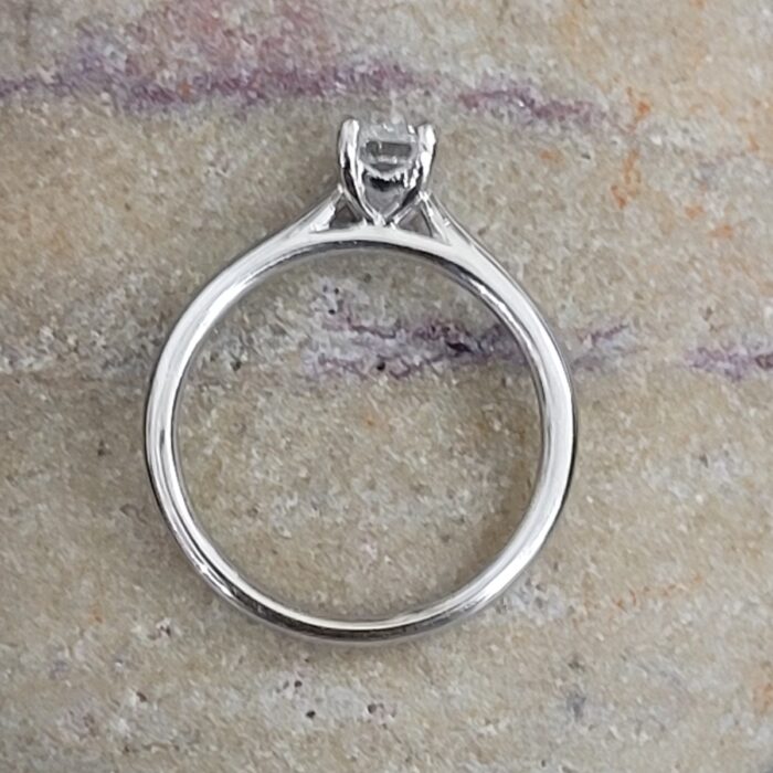 0.70ct Emerald Cut Diamond Engagement Ring Platinum from Ace Jewellery, Leeds
