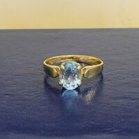 1.60ct Aquamarine Ring 9ct Yellow Gold from Ace Jewellery, Leeds