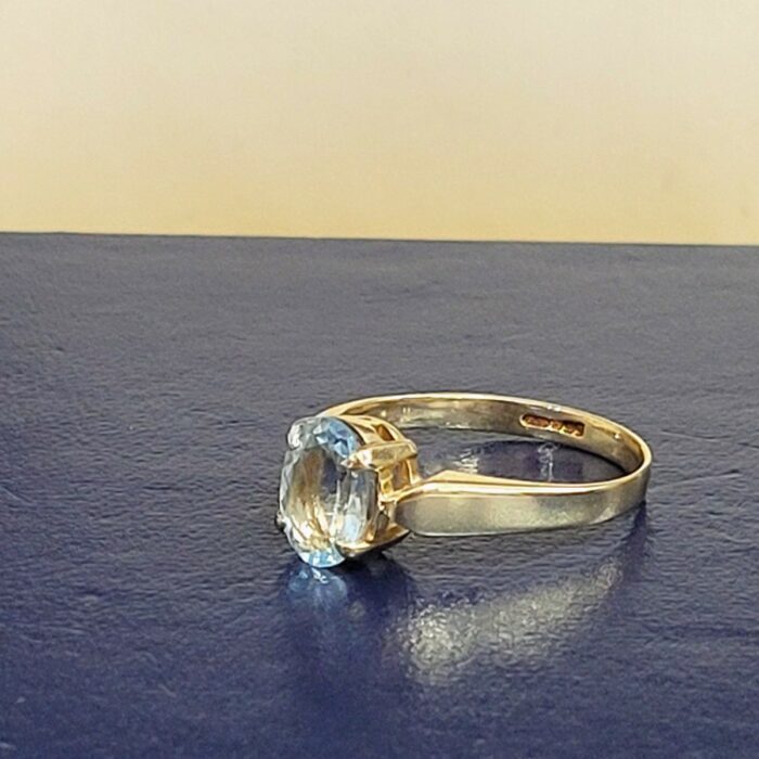 1.60ct Aquamarine Ring 9ct Yellow Gold from Ace Jewellery, Leeds