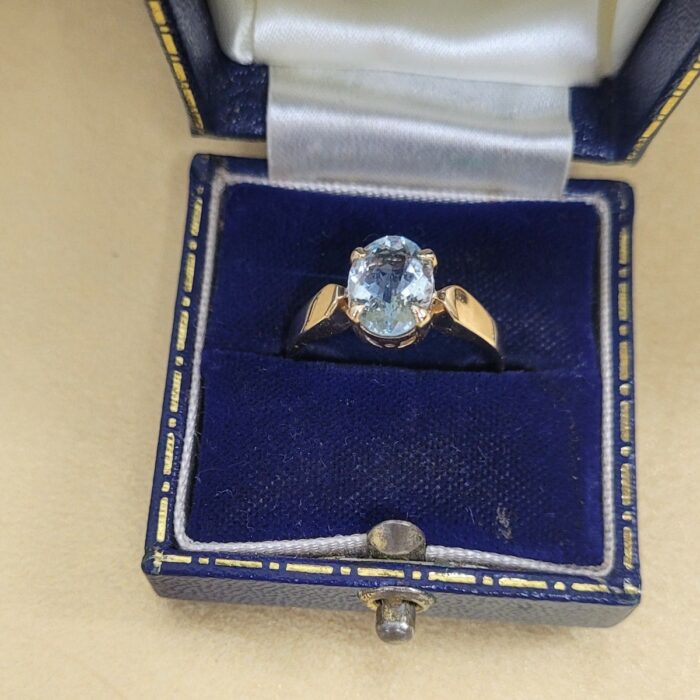 1.60ct Aquamarine Ring 9ct Yellow Gold from Ace Jewellery, Leeds