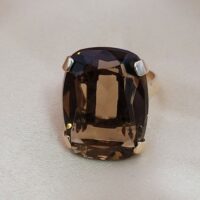 Smoky Quartz Ring 9ct Yellow Gold from Ace Jewellery, Leeds