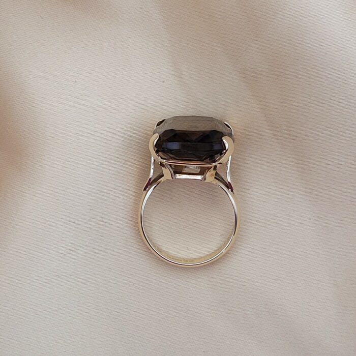 Smoky Quartz Ring 9ct Yellow Gold from Ace Jewellery, Leeds