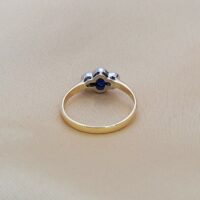 0.68ct Sapphire & Diamond Ring 18ct Yellow Gold from Ace Jewellery, Leeds