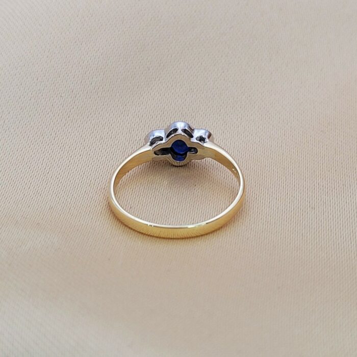 0.68ct Sapphire & Diamond Ring 18ct Yellow Gold from Ace Jewellery, Leeds