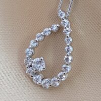 0.40ct Diamond Pendant Necklace 18ct White Gold from Ace Jewellery, Leeds