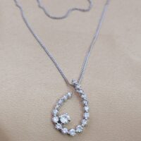 0.40ct Diamond Pendant Necklace 18ct White Gold from Ace Jewellery, Leeds