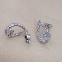 0.50ct Diamond Earrings 18ct White Gold from Ace Jewellery, Leeds