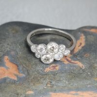 0.78ct Diamond Multi-Stone Bubble Ring Platinum from Ace Jewellery, Leeds