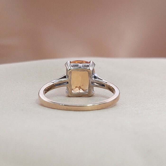 2.06ct Cushion-Cut Citrine & Diamond Ring 9ct Yellow Gold from Ace Jewellery, Leeds