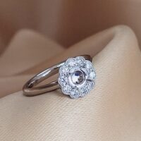 0.41ct Diamond Daisy Cluster Mount Platinum from Ace Jewellery, Leeds