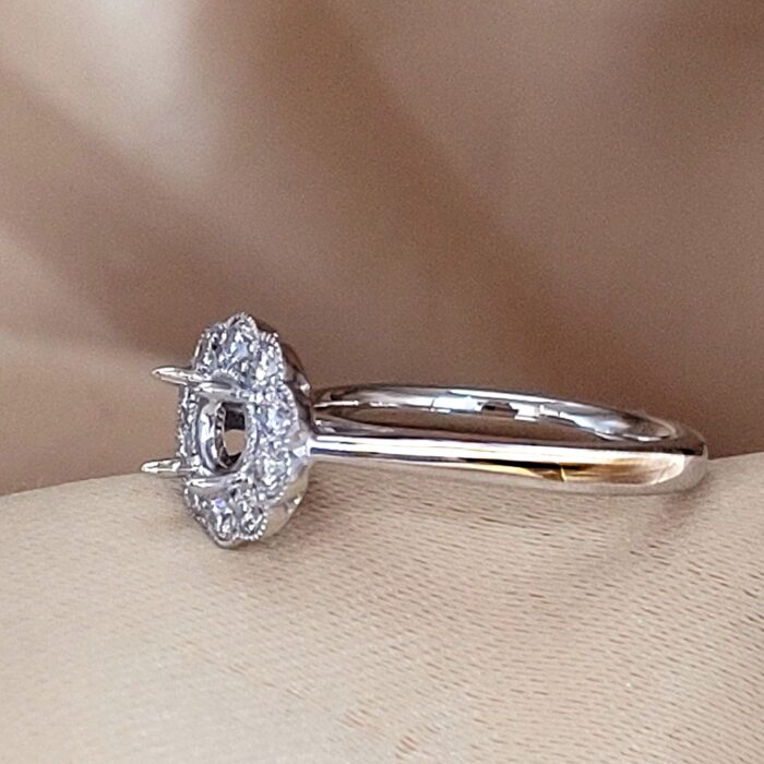 0.41ct Diamond Daisy Cluster Mount Platinum from Ace Jewellery, Leeds