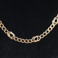 9ct Yellow Gold Curb & Celtic Style Chain from Ace Jewellery, Leeds