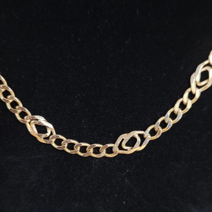 9ct Yellow Gold Curb & Celtic Style Chain from Ace Jewellery, Leeds