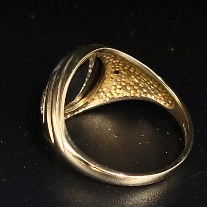 9ct Yellow Gold Hematite Intaglio Centurian Men’s Signet Ring from Ace Jewellery, Leeds