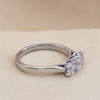 0.90ct Three-Stone Diamond Engagement Ring Platinum from Ace Jewellery, Leeds