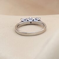 0.90ct Three-Stone Diamond Engagement Ring Platinum from Ace Jewellery, Leeds