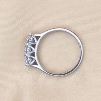 0.90ct Three-Stone Diamond Engagement Ring Platinum from Ace Jewellery, Leeds