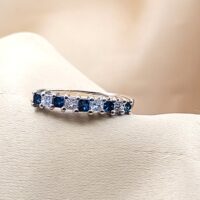 0.50ct Blue & White Diamond Multi-Stone Ring 9ct Yellow Gold from Ace Jewellery, Leeds