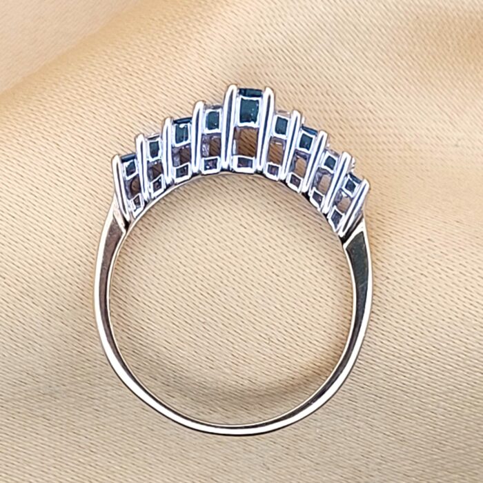 0.50ct Blue & White Diamond Multi-Stone Ring 9ct Yellow Gold from Ace Jewellery, Leeds