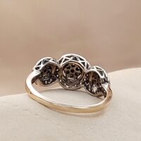 0.50ct Blue & White Diamond Ring 9ct Yellow Gold from Ace Jewellery, Leeds