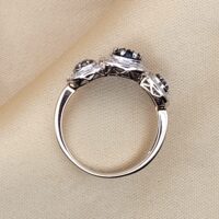 0.50ct Blue & White Diamond Ring 9ct Yellow Gold from Ace Jewellery, Leeds