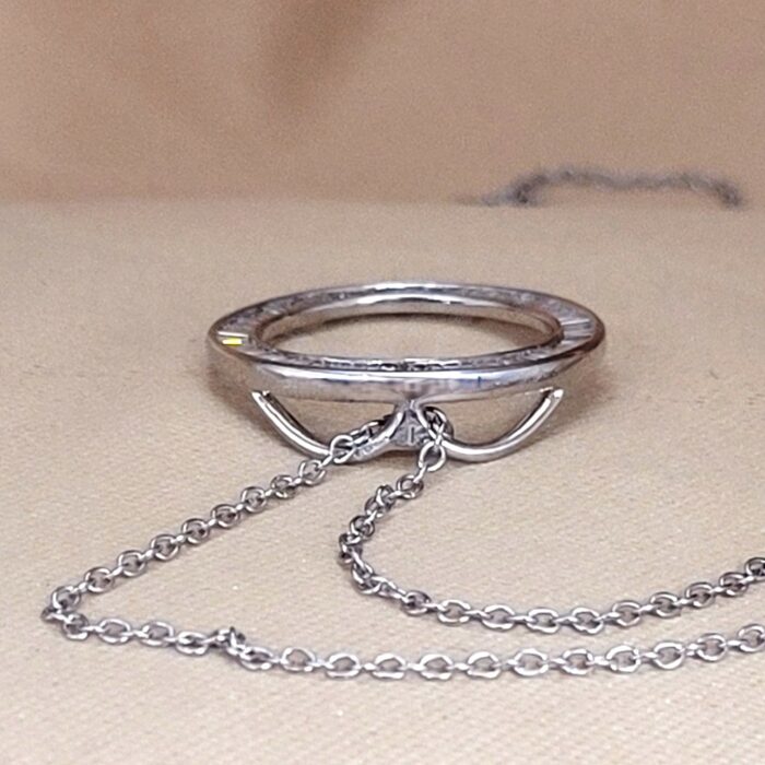 1.0ct Baguette Diamond Circle of Life Pendant Necklace 9ct White Gold from Ace Jewellery, Leeds