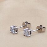0.60ct Diamond Solitaire Stud Earrings 18ct White Gold from Ace Jewellery, Leeds