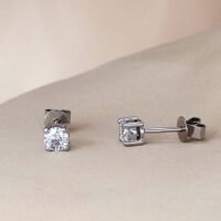 0.60ct Diamond Solitaire Stud Earrings 18ct White Gold from Ace Jewellery, Leeds