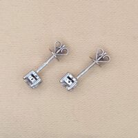 0.60ct Diamond Solitaire Stud Earrings 18ct White Gold from Ace Jewellery, Leeds
