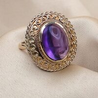 4.0ct Amethyst Cocktail Ring 9ct Yellow Gold from Ace Jewellery, Leeds
