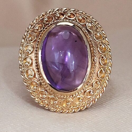 4.0ct Amethyst Cocktail Ring 9ct Yellow Gold from Ace Jewellery, Leeds