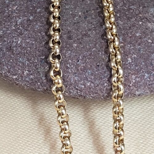 9ct Yellow Gold Light Belcher Chain 20" from Ace Jewellery, Leeds