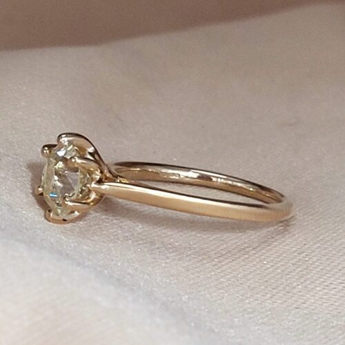 1.58ct Old-Cut Diamond Solitaire Ring 18ct Yellow Gold from Ace Jewellery, Leeds