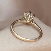 1.58ct Old-Cut Diamond Solitaire Ring 18ct Yellow Gold from Ace Jewellery, Leeds