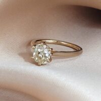 1.58ct Old-Cut Diamond Solitaire Ring 18ct Yellow Gold from Ace Jewellery, Leeds