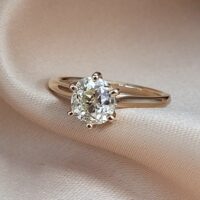 1.58ct Old-Cut Diamond Solitaire Ring 18ct Yellow Gold from Ace Jewellery, Leeds