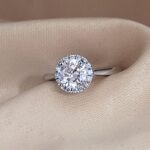 1.10ct Diamond Halo Engagement Ring Platinum from Ace Jewellery, Leeds