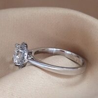 1.10ct Diamond Halo Engagement Ring Platinum from Ace Jewellery, Leeds