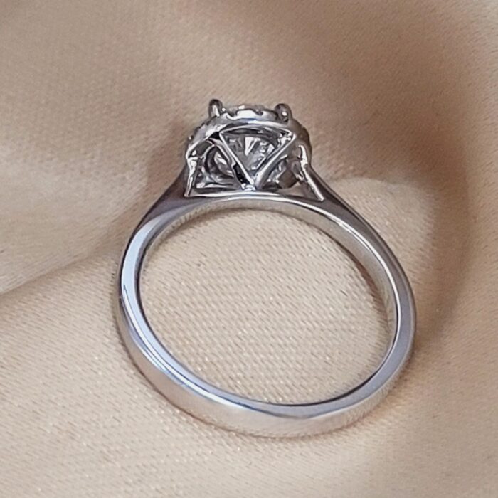 1.10ct Diamond Halo Engagement Ring Platinum from Ace Jewellery, Leeds