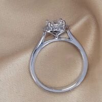 1.10ct Diamond Halo Engagement Ring Platinum from Ace Jewellery, Leeds